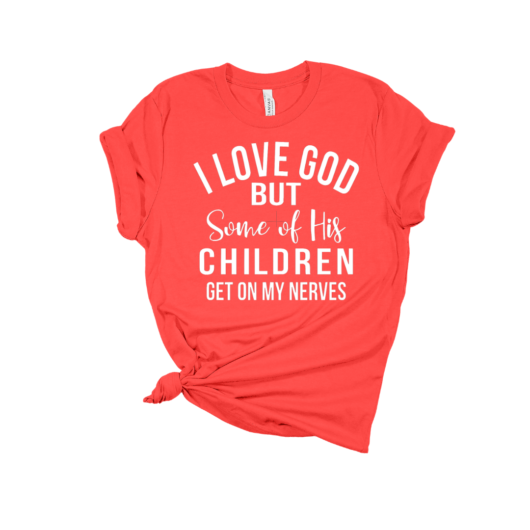 I Love God Crew Tee – Unisex Soft Cotton Faith Tee