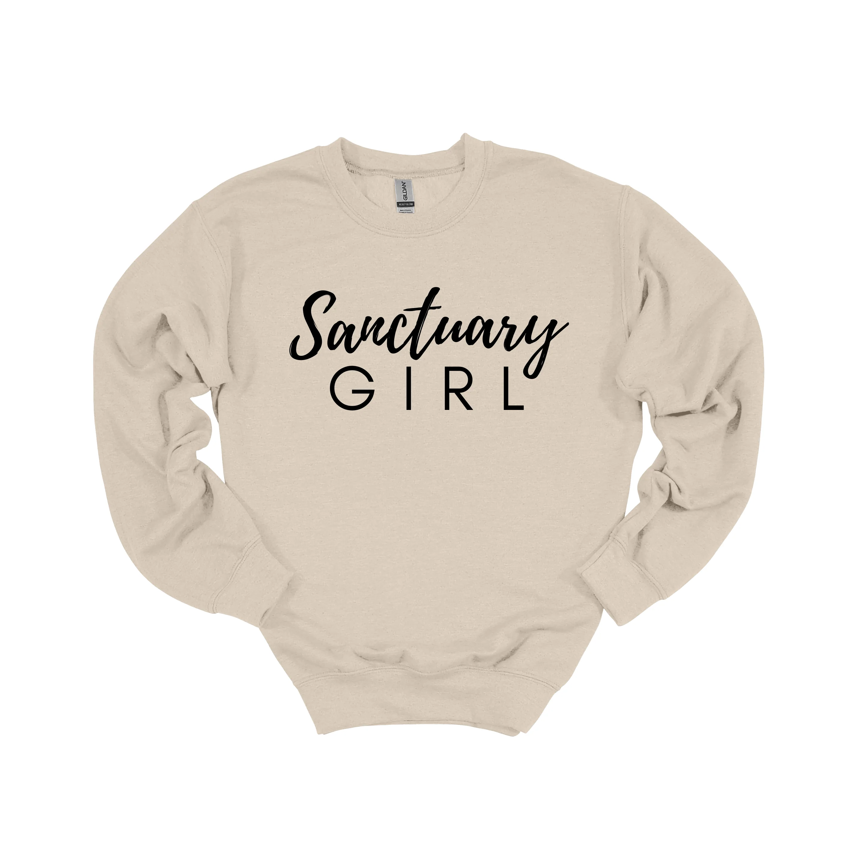 Sanctuary Girl Crewneck – Soft, Sacred & Spirit-Filled Confidence