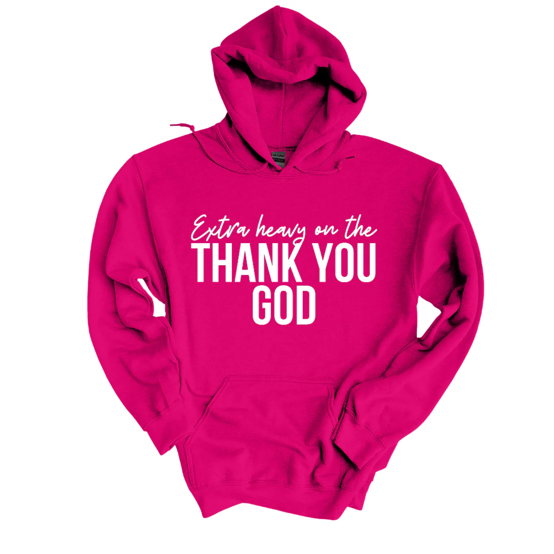Thank You God Plush Hoodie – Cozy Faithwear for Everyday Praise