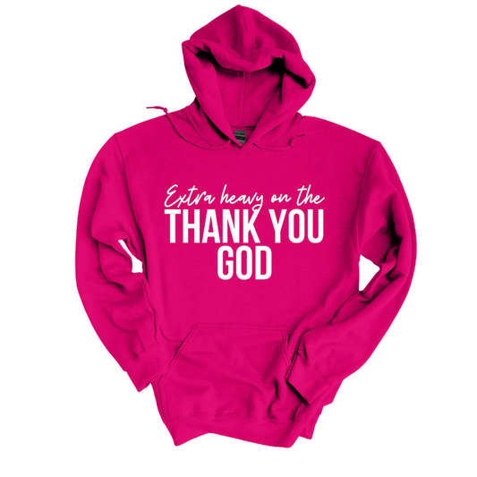 Thank You God Plush Hoodie – Cozy Faithwear for Everyday Praise