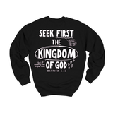 Matthew 6:33 Crewneck - Black