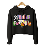 God’s Favorite Letter Cut Cropped Hoodie