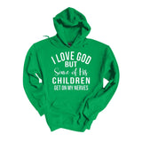 I Love God Plush Hoodie