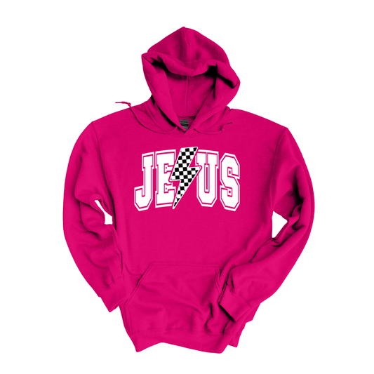 Jesus Plush Kids Hoodie - Pink