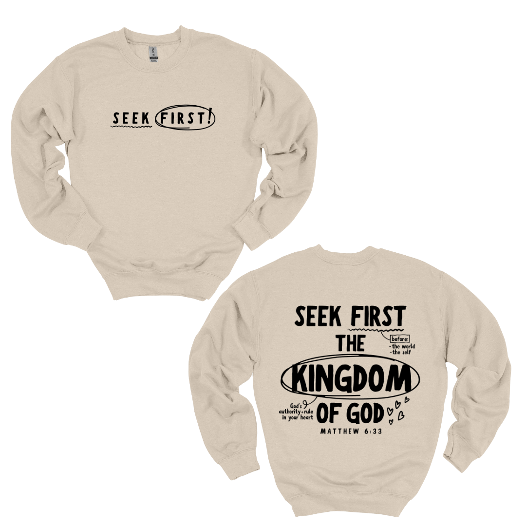 Seek First Crewneck