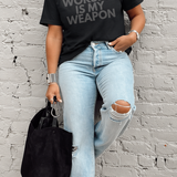 Worship is My Weapon Premium Puff Tee